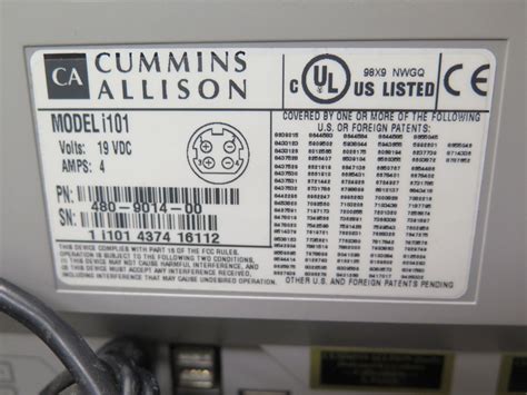 Cummins-Allison I100 JetScan iFX Currency Scanner - Oahu Auctions
