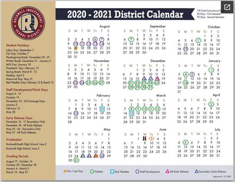 Rockwall ISD Board of Trustees approves 2020-21 school calendar - Blue ...