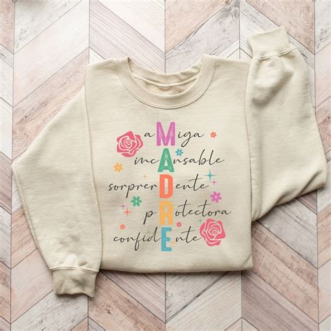 Madre Definition Sweatshirt: Spanish Mom Gift - Etsy