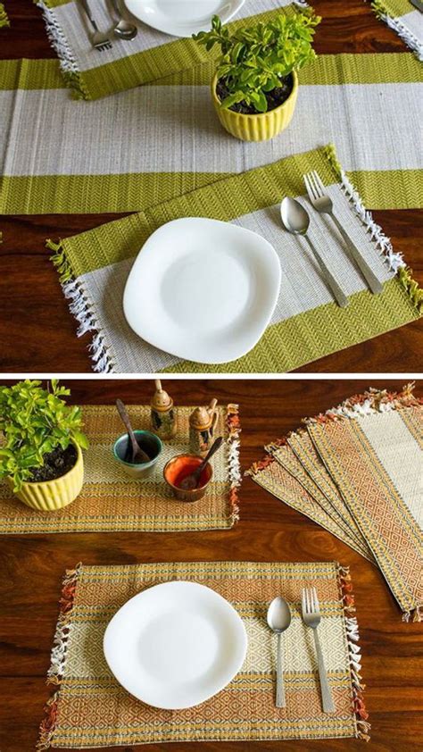 Palm Trees Pattern Kitchen Dining Table Mats Placemats 30x45 Cm, Set Of ...