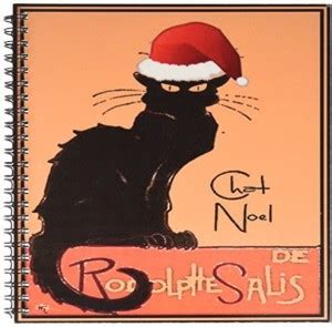 3dRose db_47077_1 Le Chat Noel Advertising, Art Nouveau, Black Cat, Cat ...