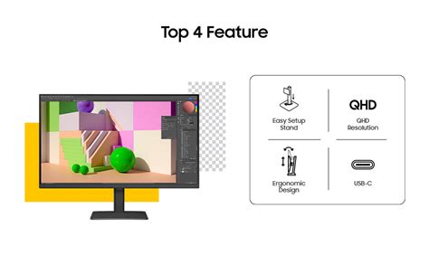 Samsung 27" (68.47cm) 2K ViewFinity S6 Monitor|QHD 2560 x 1440|IPS|100 ...