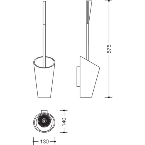BIM objects - Free download! HEWI Toilet brush unit | BIMobject