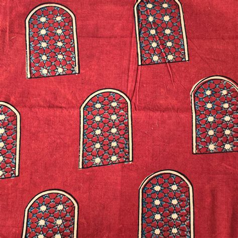 Ajrak Fabrics – Buy Online Ajrak Fabrics, Ajrak Cotton Hand Block Print ...