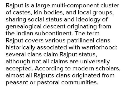 characteristics of the medieval rajput men and women? - Brainly.in