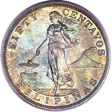 50 Centavos (Large type) - Philippines – Numista