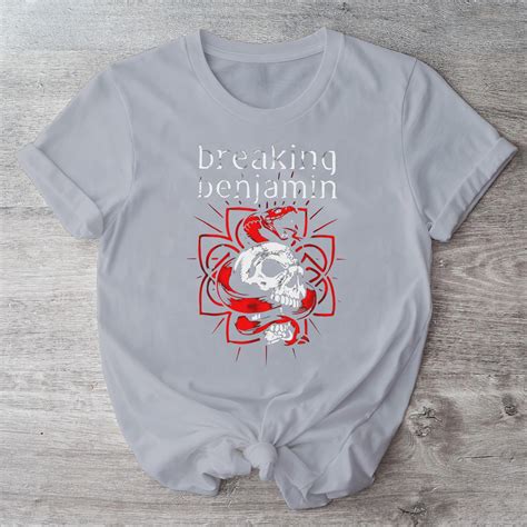 Breaking Benjamin T-Shirt, Breaking Benjamin Band Logo Graphic T-Shirt ...