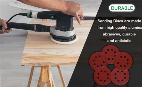 5 Inch Orbital High Grit Sanding Discs, 240, 320 Grits 8 Hole Orbital ...