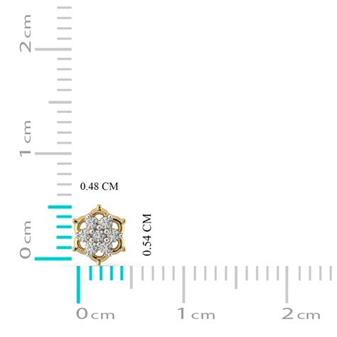 Joyalukkas Pride Diamond Collection 18k Yellow Gold and Diamond Nose ...