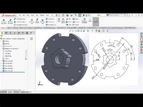 SolidWorks Tutorial 9 的图像结果