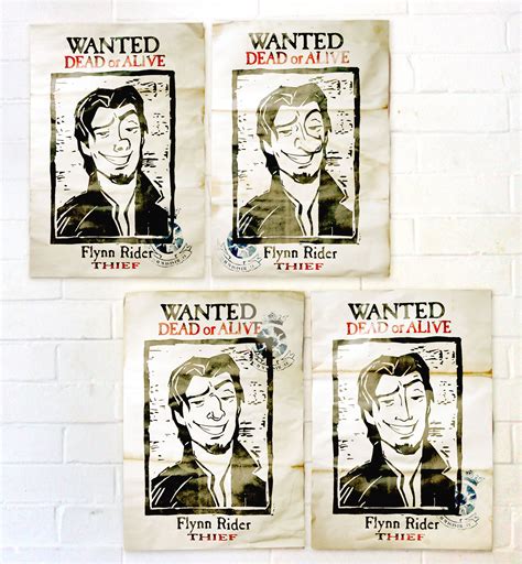 Flynn Rider Wanted Poster Printable