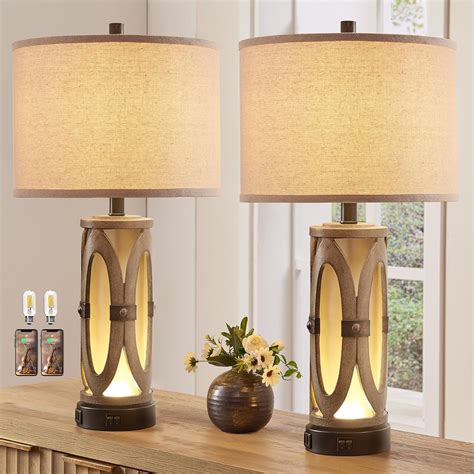 Bedroom Night Table Lamps Rustic