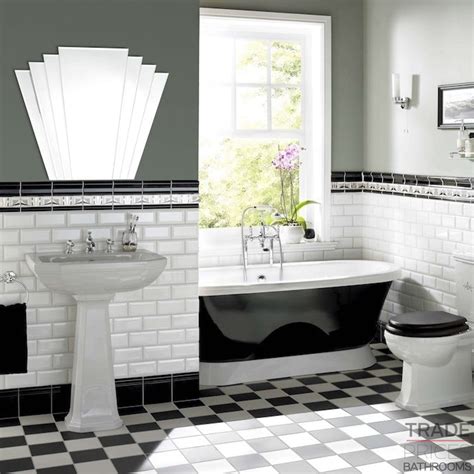 Victorian Black And White Bathroom Floor Tiles - Flooring Ideas
