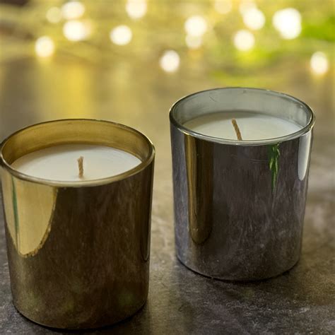 Diwali Gift Set of 2- Silver and Gold Jar Candles – Apsaa Living