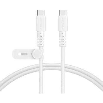 MOT-NLCC100-WH 編み込みケーブル 急速充電 データ転送対応 USB-C to USB-C 1m エアリーホワイト 2年保証 ...