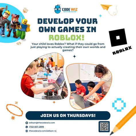 Thursday Roblox Game Development Class, Code Wiz of Edison, Colonia, 30 ...