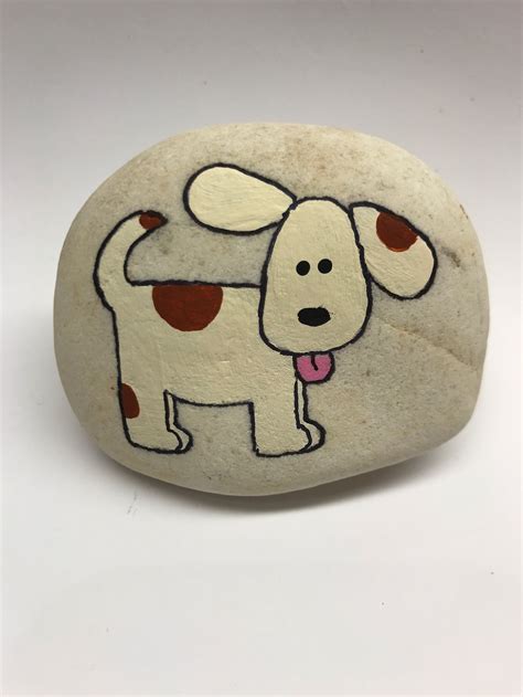 Rock Painting Dogs 的图像结果