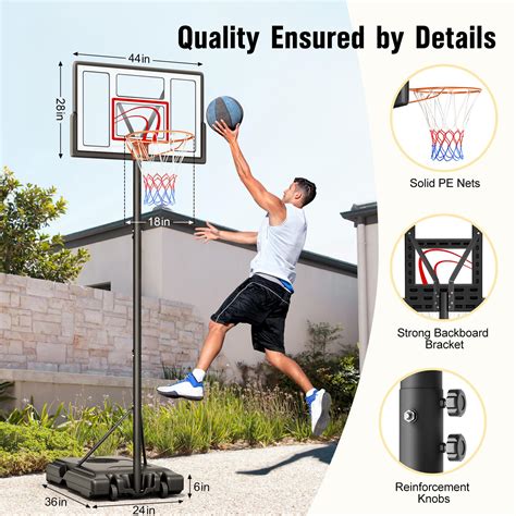 Snapklik.com : Adjustable Basketball Hoop Outdoor 10FT, Basketball ...
