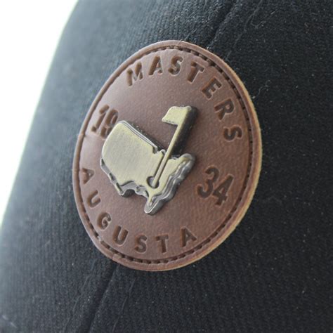 Lot Detail - Augusta National Masters Hat - Black with Brown Leather Patch