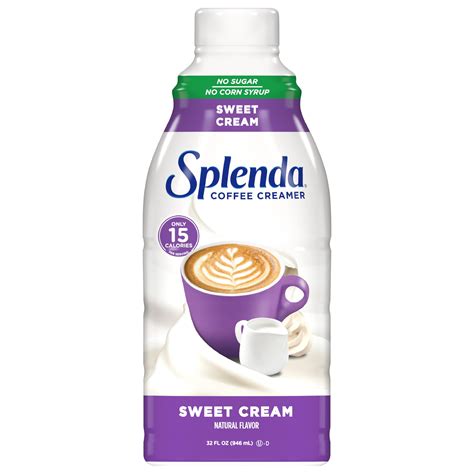 SPLENDA Sugar Free Sweet Cream Coffee Creamer, 32 Fl Oz Sweet Cream 32 ...