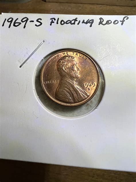 1969 S Penny Error US Coin Floating Roof - Etsy