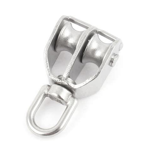 BIG BOOM® 15mm Dia Double Sheave Hoist Wire Rope Pulley Wheel Block 0. ...