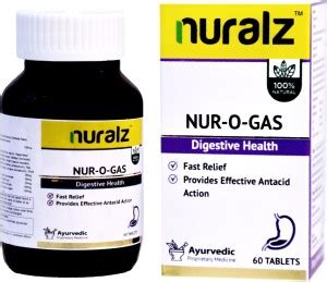 nuralz Nur-O-Gas Tablets-fast relief, effective antacid action Price in ...