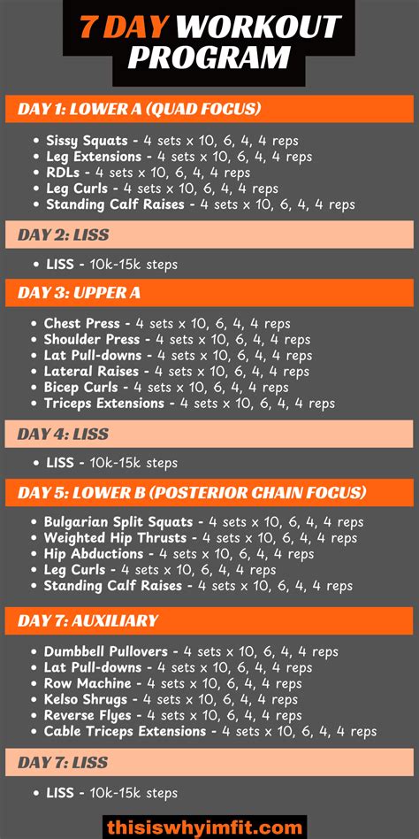 Example Workout Schedule 的图像结果