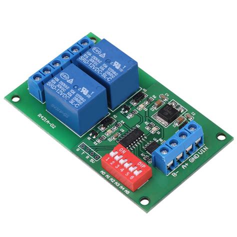 Buy IndustrialMaker DC 12V 2 CH RS485 Relay RTU & AT Command 2 CH RS485 ...