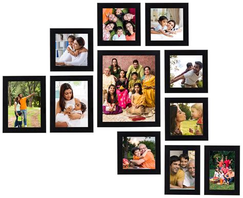 Amazon Brand - Solimo Collage Photo Frames, Set of 11 (2pcs - 4x6 inch ...