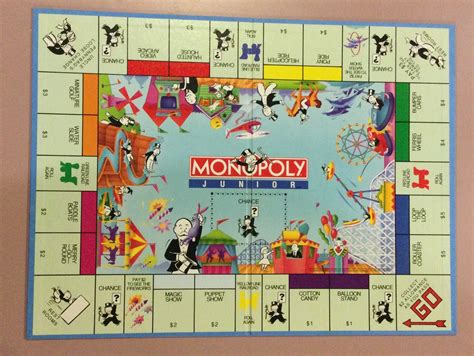 MONOPOLY JUNIOR Game Boards, Various Editions, Various Years ...