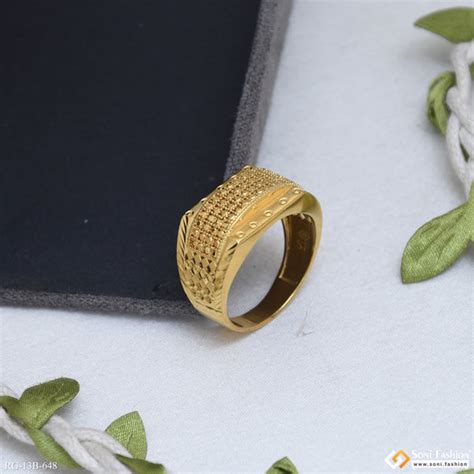 Rings for Men – 1 Gram Gold Ring for Men | Gents Ring Design at Soni ...