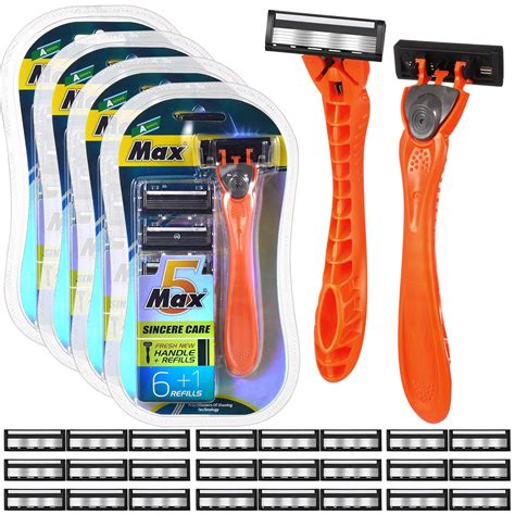Amazon.com: Leriton 28 Pcs Mens Razors Set 5 Blade Razors for Men ...