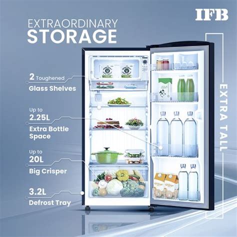 IFB 187 L Direct Cool Single Door 2 Star Refrigerator with Powered by E ...