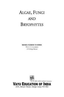 Buy Algae, Fungi and Bryophytes Book Online at Low Prices in India ...