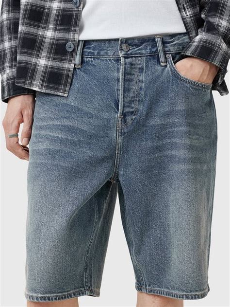 AllSaints Switch Denim Shorts, Blue
