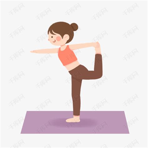做瑜伽女孩健身锻炼素材图片免费下载-千库网
