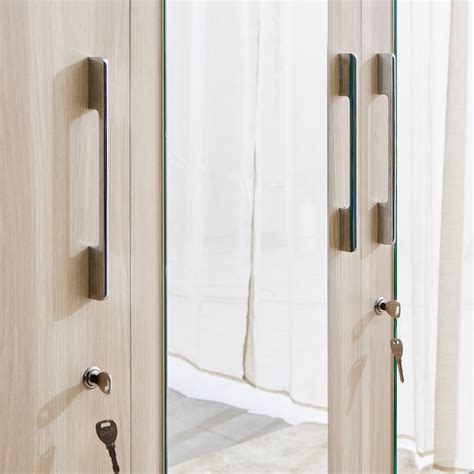 Buy Samuel 4-Door Wardrobe with Mirror and Drawer - Brown from Home ...