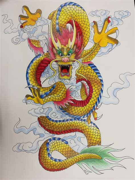 Chinese Dragons Drawings at Della Felty blog