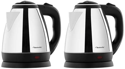 Butterfly EKN 1.5 Litre Stainless Steel Electric Kettle | 1500 W | 360 ...