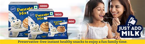 Pillsbury Butterscotch Flavour Pancake Mix| 2-Minute Pancake Mix For ...