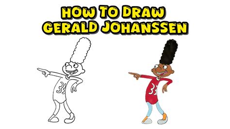 How to Draw Gerald Martin Johanssen from Hey Arnold! - Cartoon Art with ...