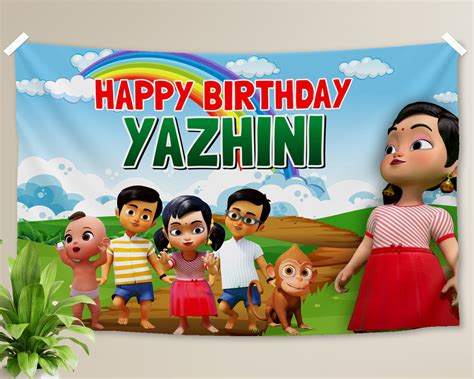 Chutti Kannamma Theme Backdrop | kids birthday party – Party Supplies India