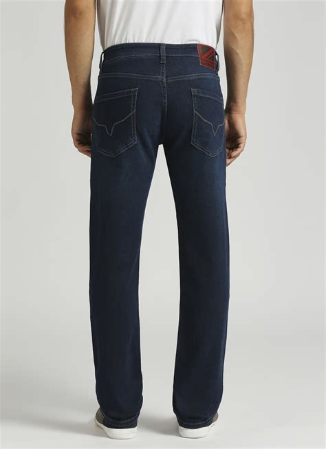 Holborne Dark Blue Mid Rise Straight Fit Jeans | Pepe Jeans India