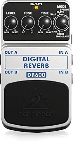 Behringer DR600 DIGITAL REVERB Digital Stereo Reverb Effects Pedal ...