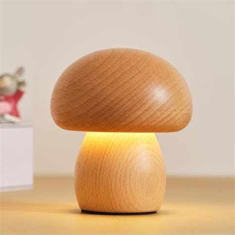 MOFIC Mushroom Lamp,Cute Small Mushroom Desk Night Light,Rechargeable ...