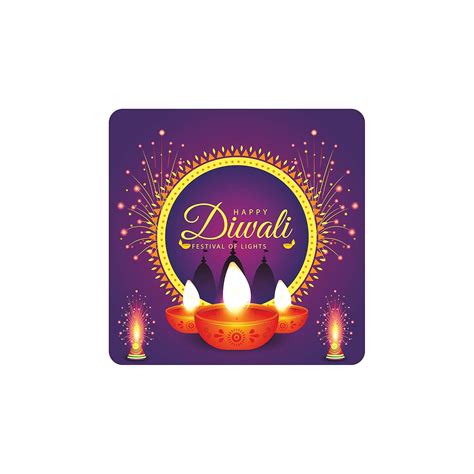 Anne Print Solutions® Pack of 48 PCs Happy Diwali Stickers for Gift ...