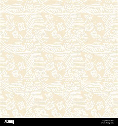 Modern white on cream lace effect wedding background texture. Soft ...