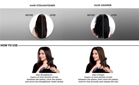 VEGA 2 in 1 Hair Styler - Straightener & Crimper (VHSC-01), Purple ...