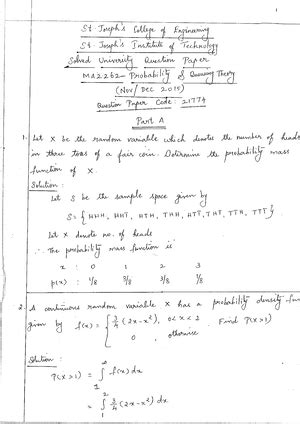 Classification OF Random Process LECT Notes - UNIT-III: CLASSIFICATION ...